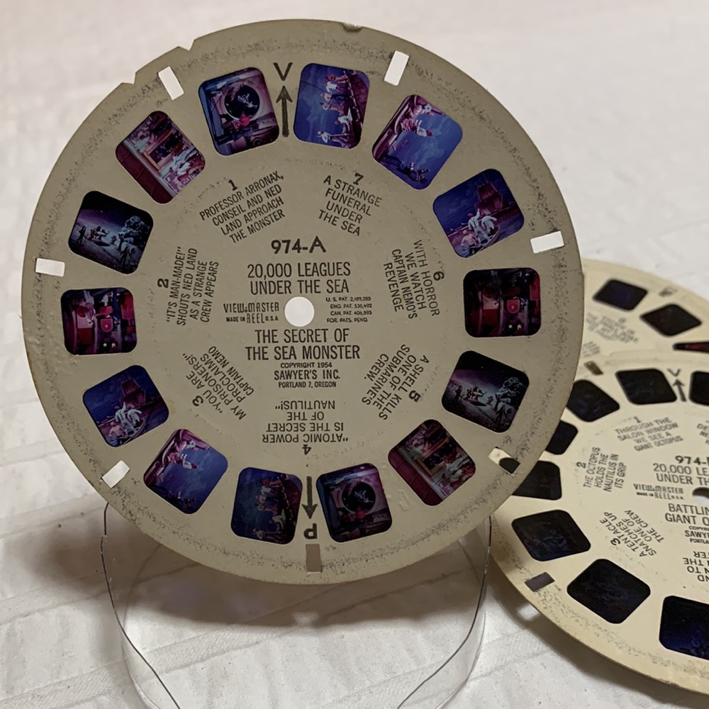 20,000 Leagues Under the Sea View-Master Reels by GAF - 1954